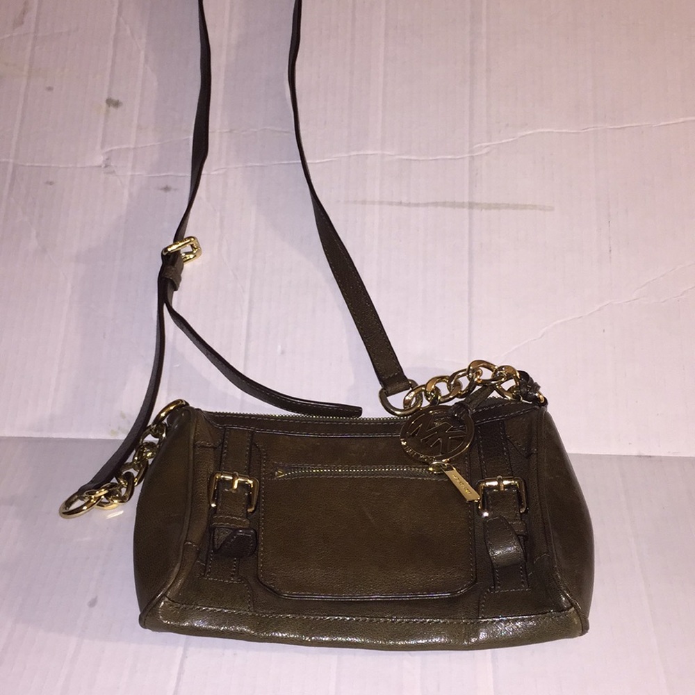 Michael kors green crossbody bag